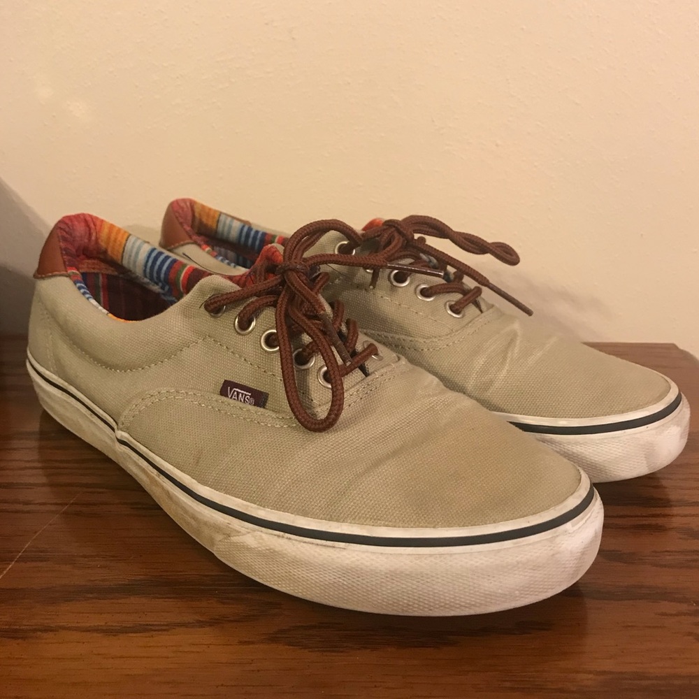 Vans - Cream / Tan color - Size 10